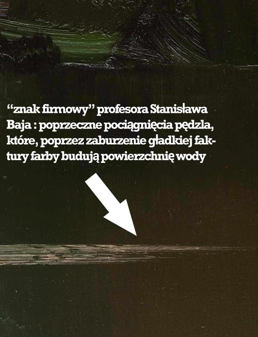Stanisław Baj - detal malarski